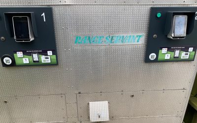 Brug af app på Driving Range.